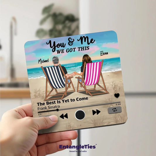 HeartTune™ Personalized Acrylic Music Magnet - EntangleTies™