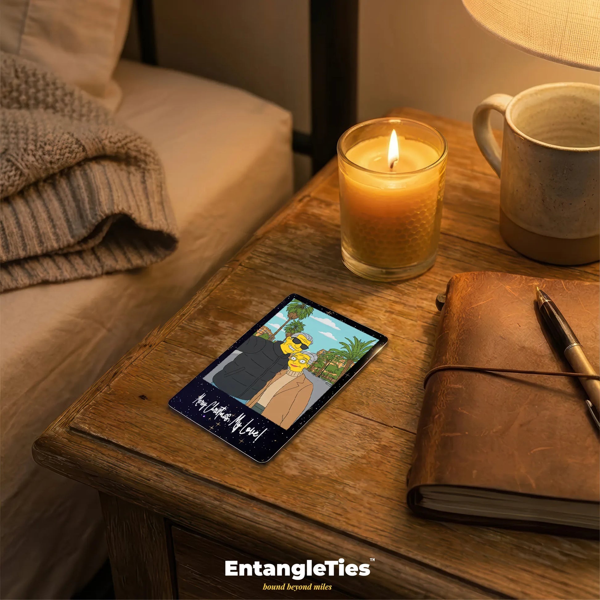 CarryLove™ - Personalized Metal Card - CartoonifyMe™ Edition - EntangleTies™